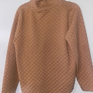 J. Crew Quilted Tan Sweater